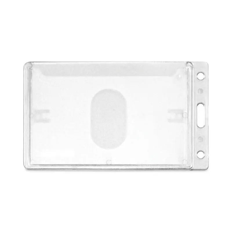 Advantus Frosted Two-Card Rigid Badge Holders, Vertical, Frosted 2.5" x 4.13" Holder, 2.13" x 3.38" Insert, 25/Box (AVT76076) Pack of 25