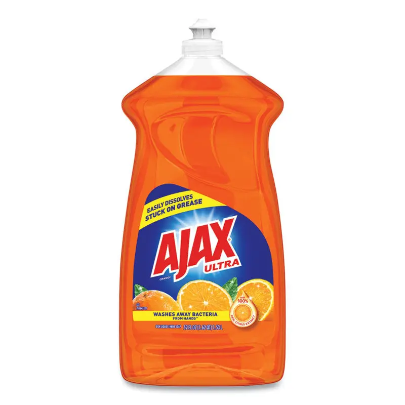 Ajax Dish Detergent, Liquid, Antibacterial, Orange, 52 oz, Bottle, 6/Carton (CPC49860CT) Case of 6