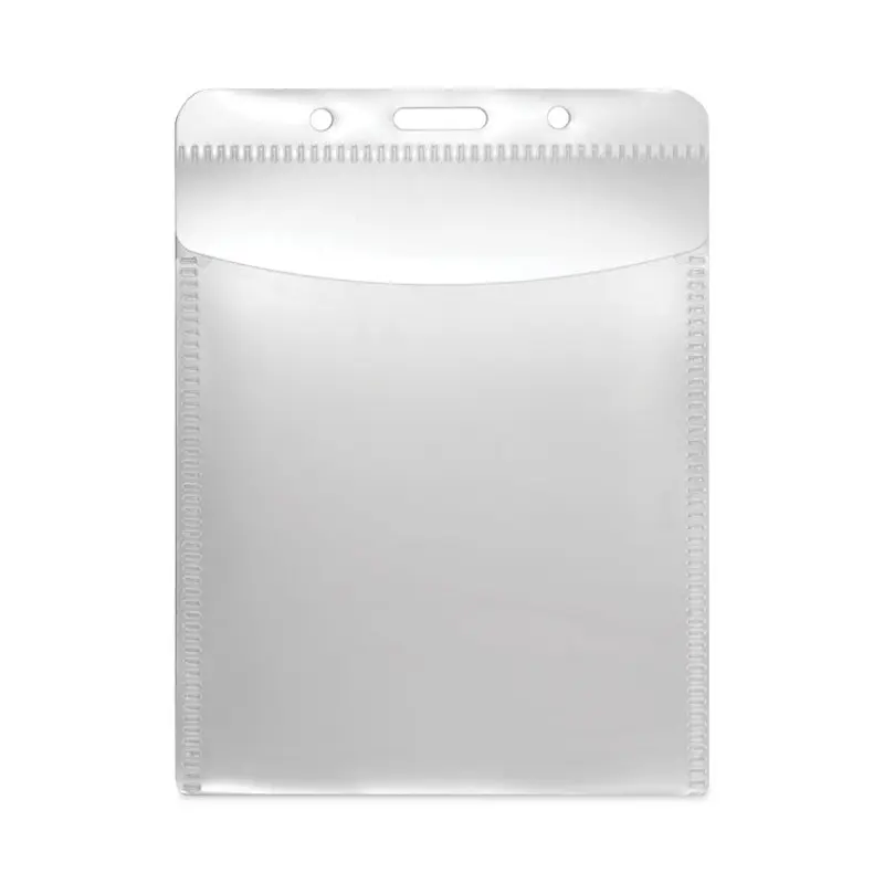 Advantus PVC-Free Badge Holders, Vertical, Clear 3.5" x 5.13" Holder, 3.13" x 4.13" Insert, 50/Pack (AVT75604) Pack of 25