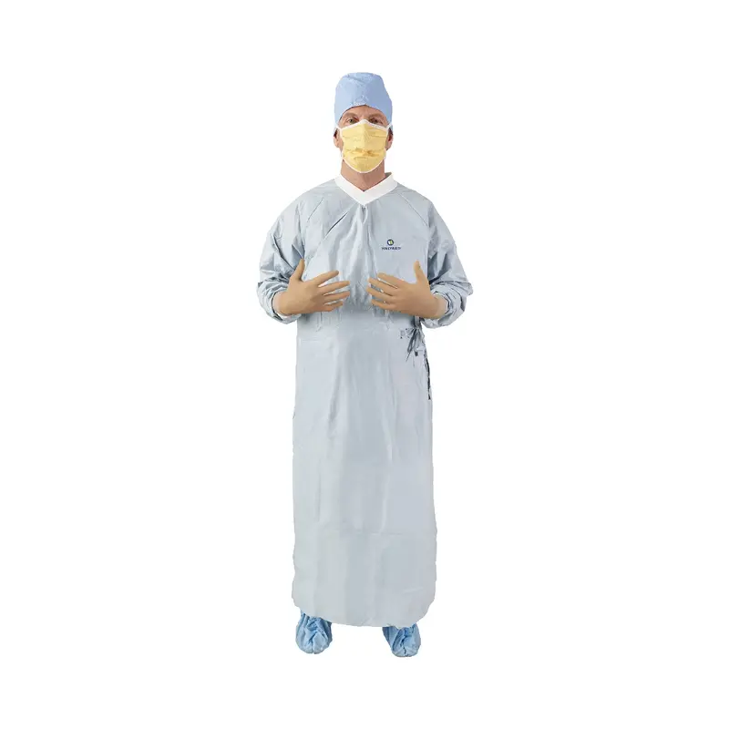 Aero Chrome Surgical Gown with Towel X-Large Silver Sterile AAMI Level 4 Disposable (1059361_CS) 30/CS