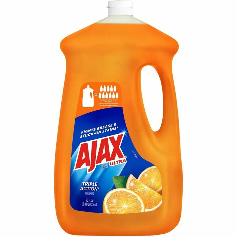 AJAX Triple Action Dish Soap - Liquid - 90 fl oz (2.8 quart) - Orange Scent - 4 / Carton (CPC149874CT) Case of 4