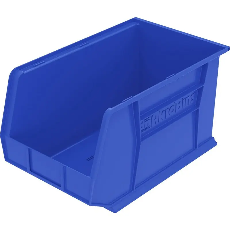 Akro-Mils Akrobin, Unbreakable/Waterproof, 8 1/4"x18"x9", Blue (AKM30265B) Each