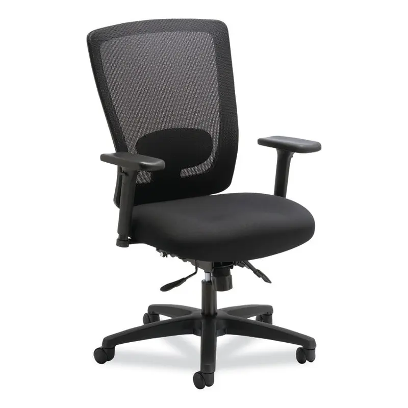 Alera Alera Envy Series Mesh Mid-Back Multifunction Chair, Supports Up to 250 lb, 17" to 21.5" Seat Height, Black (ALENV42M14) Each