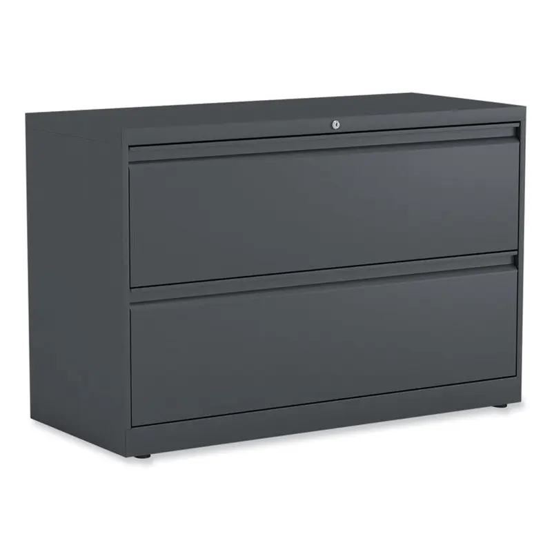 Alera Lateral File, 2 Legal/Letter-Size File Drawers, Charcoal, 42" x 18.63" x 28" (ALEHLF4229CC) Each