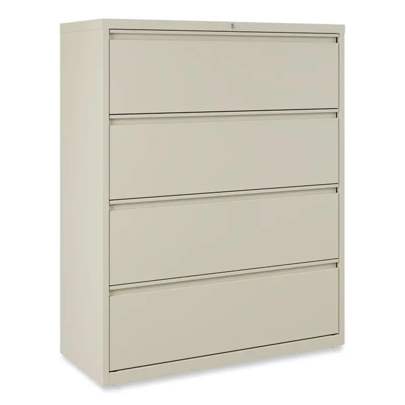 Alera Lateral File, 4 Legal/Letter-Size File Drawers, Putty, 42" x 18.63" x 52.5" (ALEHLF4254PY) Each