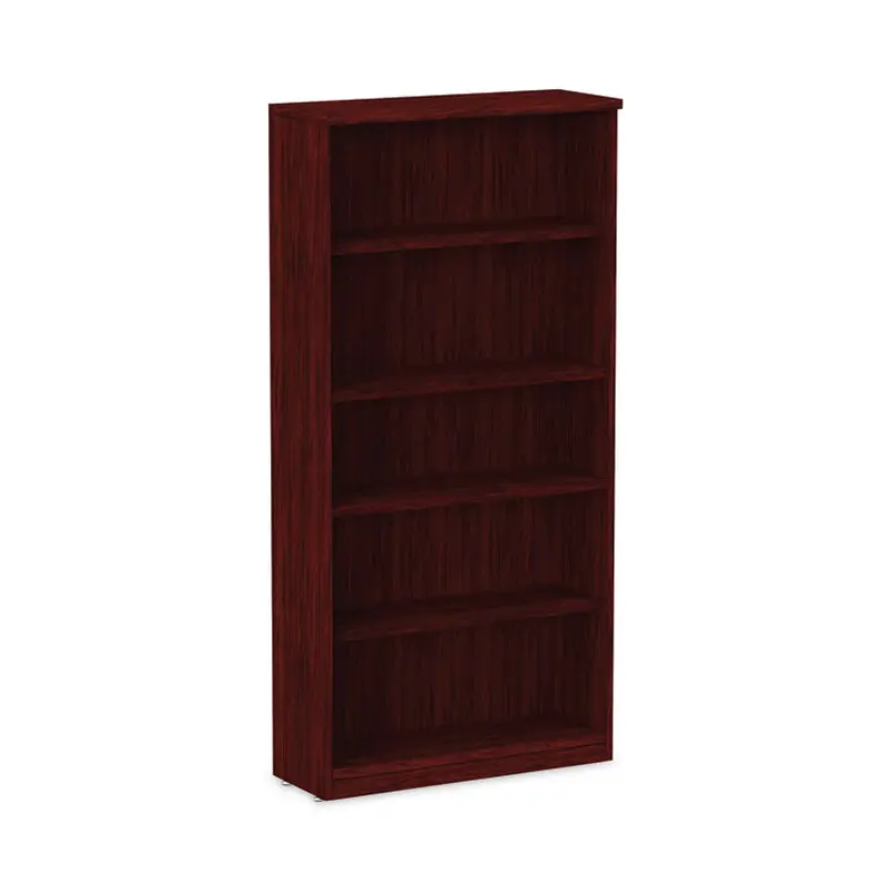 Alera Alera Valencia Series Bookcase, Five-Shelf, 31.75w x 14d x 64.75h, Mahogany (ALEVA636632MY) Each