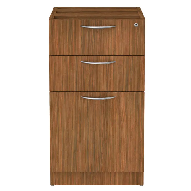 Alera Alera Valencia Series Full Pedestal File, Left/Right, 3-Drawer: Box/Box/File, Legal/Letter, Modern Walnut,15.63 x 20.5 x 28.5 (ALEVA532822WA) Each