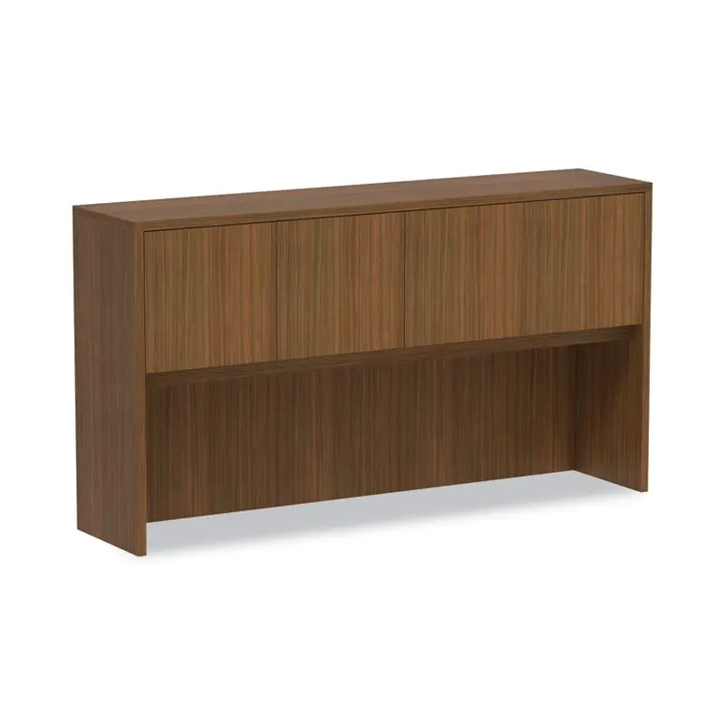 Alera Alera Valencia Series Hutch with Doors, 4 Compartments, 64.75w x 15d x 35.38h, Modern Walnut (ALEVA286615WA) Each