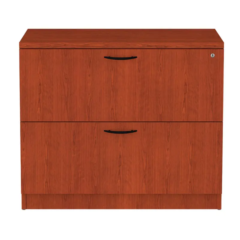 Alera Alera Valencia Series Lateral File, 2 Legal/Letter-Size File Drawers, Medium Cherry, 34" x 22.75" x 29.5" (ALEVA513622MC) Each