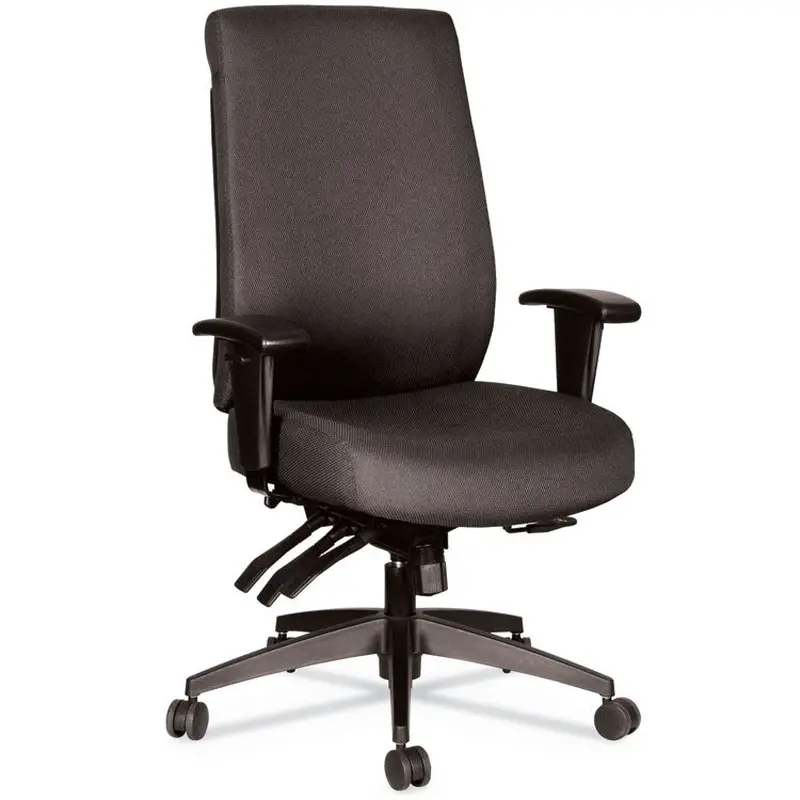 Alera Alera Wrigley Series 24/7 High Performance High-Back Multifunction Task Chair, Supports 300 lb, 17.24" to 20.55" Seat, Black (ALEHPT4101) Each