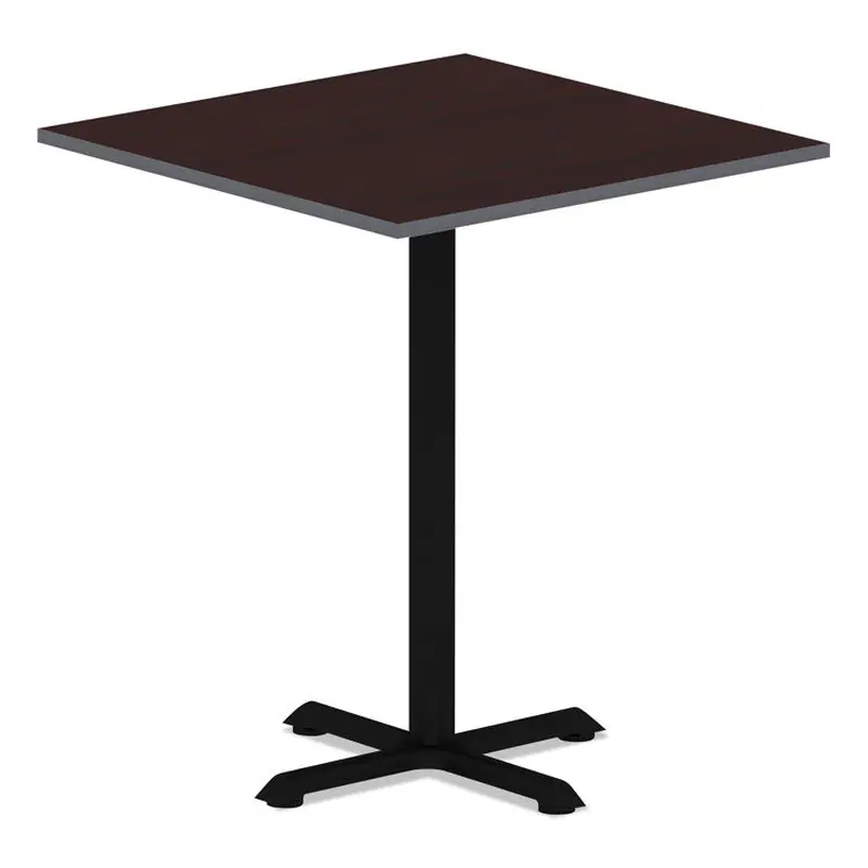 Alera Reversible Laminate Table Top, Square, 35.38w x 35.38d, Medium Cherry/Mahogany (ALETTSQ36CM) Each