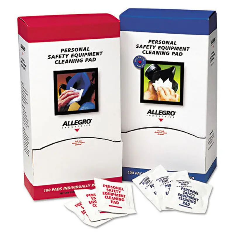 Allegro Respirator Cleaning Pads, 5 in x 8 in, White (037-1001) 1 Box
