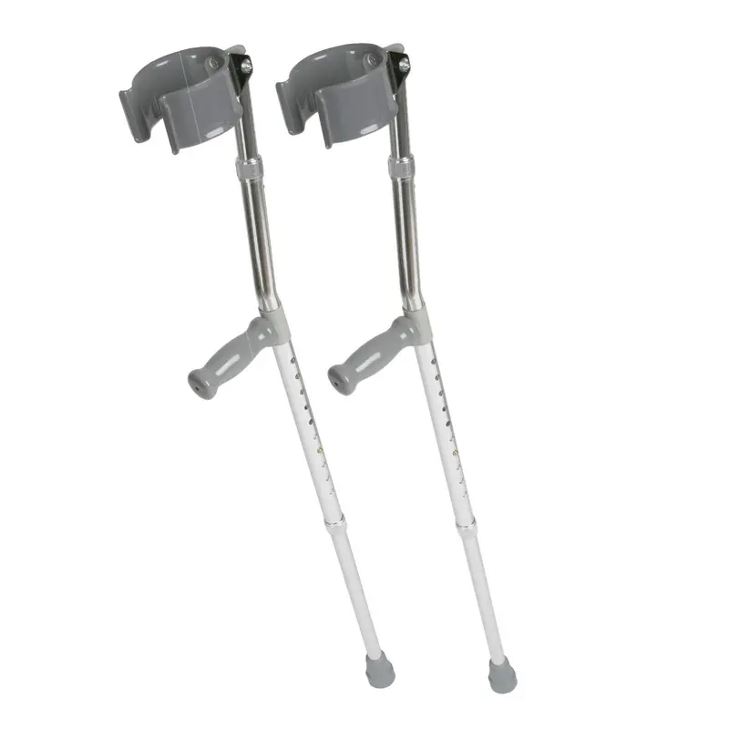 Aluminum Forearm Crutches, Adult, 2/PR (MDS805161) 1 Pair