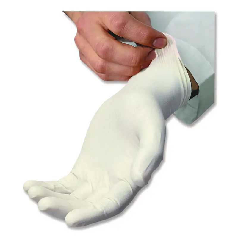 AMBITEX L5101 Series Powdered Latex Gloves, 4 mil, Medium, Cream, 100/Box (TXILMD5101) Box of 100