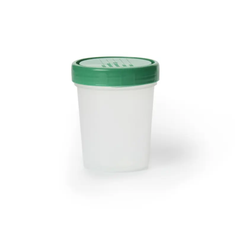 AMSure Specimen Container 120 mL (4 oz.) Screw Cap Unprinted NonSterile (699373_CS) 500/CS