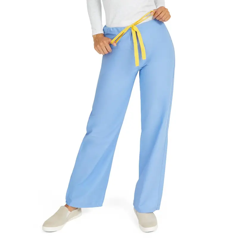 AngelStat Unisex Reversible Scrub Pants with Drawstring Waist, Ceil Blue, Size XL, Color Coding, 1 EA (M600NTHXL-CM) Each