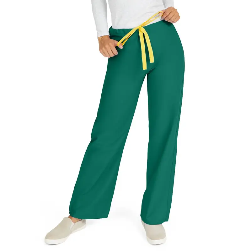 AngelStat Unisex Reversible Scrub Pants with Drawstring Waist, Hunter, Size S, Angelica Color Code, 1 EA (600NHGS-CA) Each