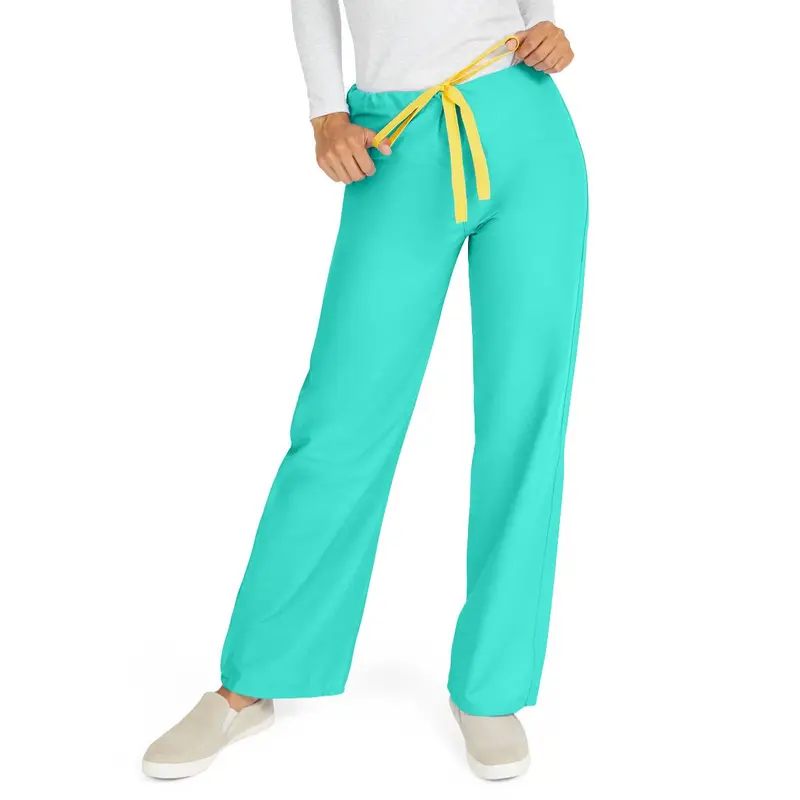 AngelStat Unisex Reversible Scrub Pants with Drawstring Waist, Jade, Size L, Color Code, 1 EA (M600NTJL-CM) Each