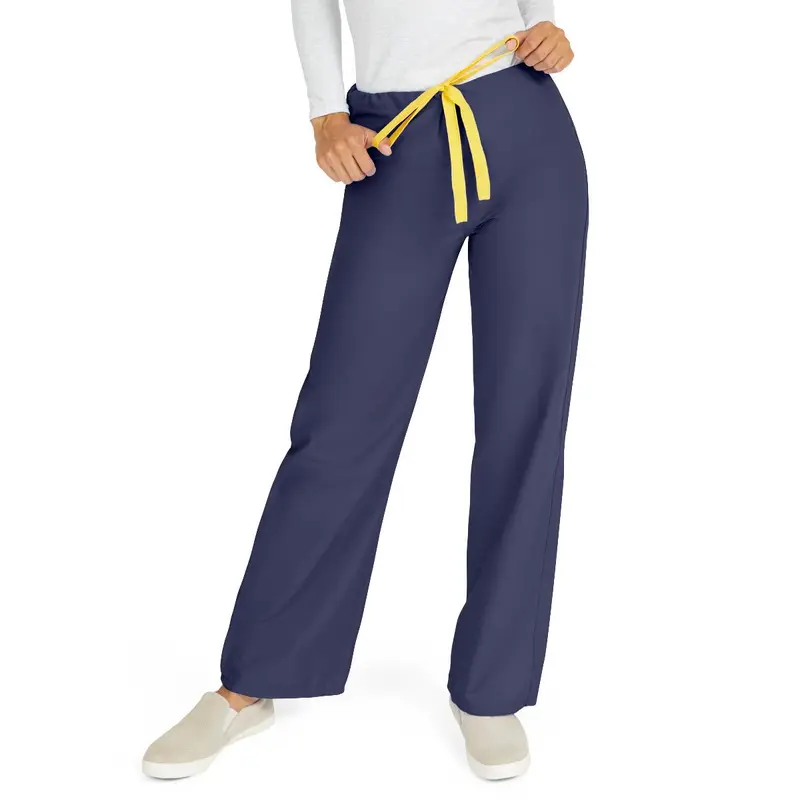AngelStat Unisex Reversible Scrub Pants with Drawstring Waist, Navy, Size 3XL, Color Code, 1 EA (M600NNT3XL-CM) Each