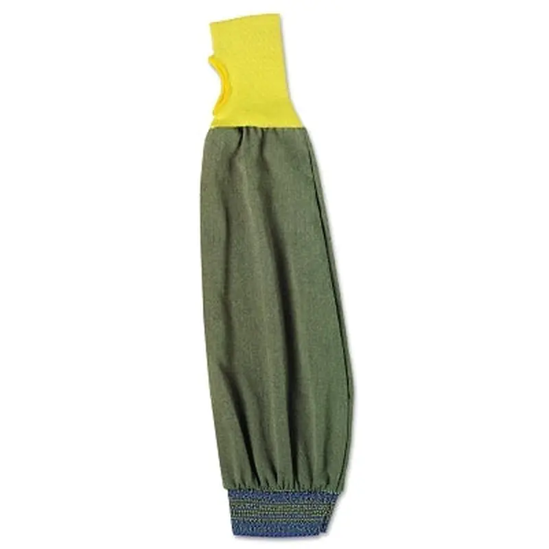 Ansell FR Kevlar Blend Welders Sleeves, 26 in Long, Elastic Closure, Brown/Yellow/Blue (012-59-406-26in) Each