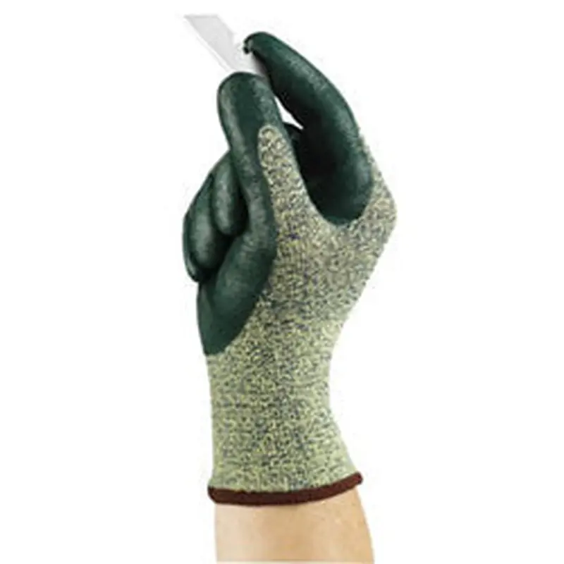 Ansell HyFlex 11-511 Nitrile Palm Coated Gloves, Size 6, Green/Yellow (012-11-511-6) 144 Pairs