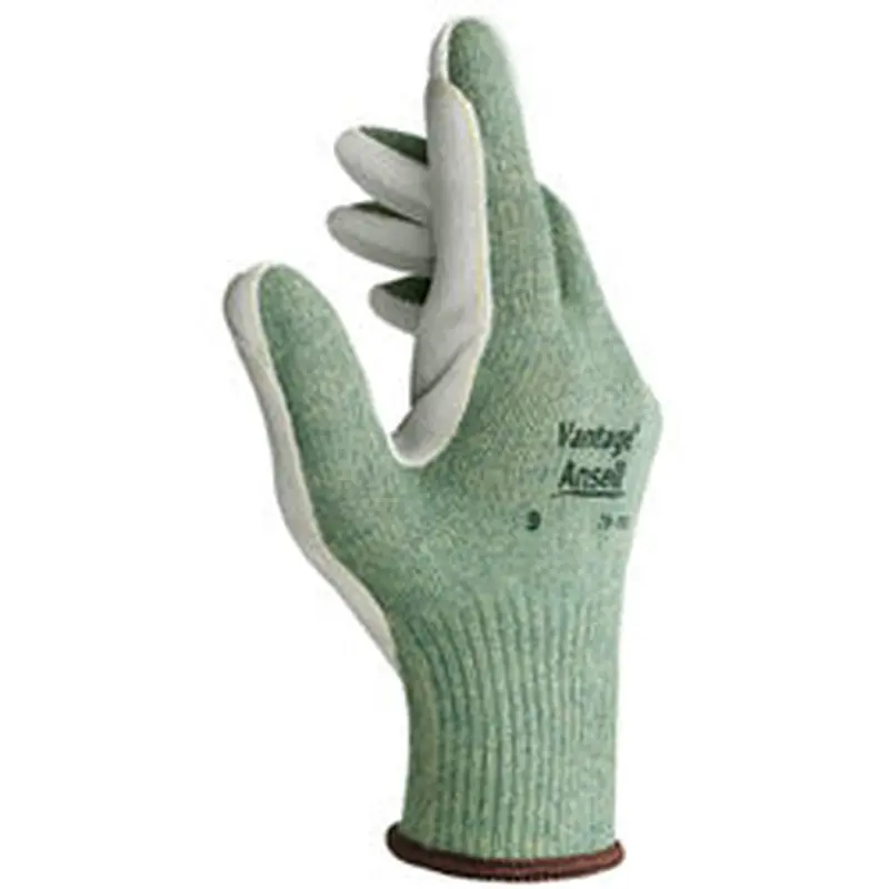 Ansell Vantage Heavy Cut Protection Gloves, Size 11, Mint, Leather (012-70-765-11) 12 Pairs