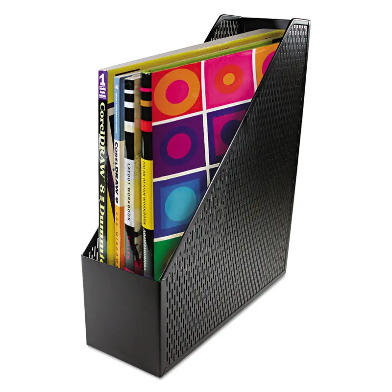 Artistic Urban Collection Punched Metal Magazine File, 3.5 x 10 x 11.5, Black (AOPART20004) Each