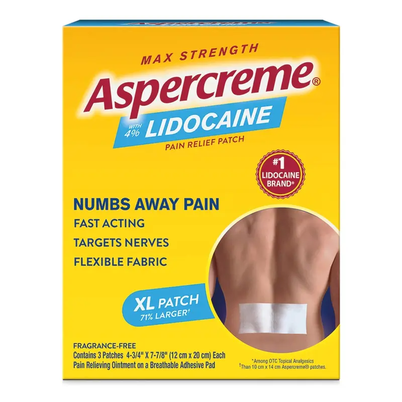 Aspercreme Topical Pain Relief 4% Strength Lidocaine Patch (1230692_BX) 3/BX
