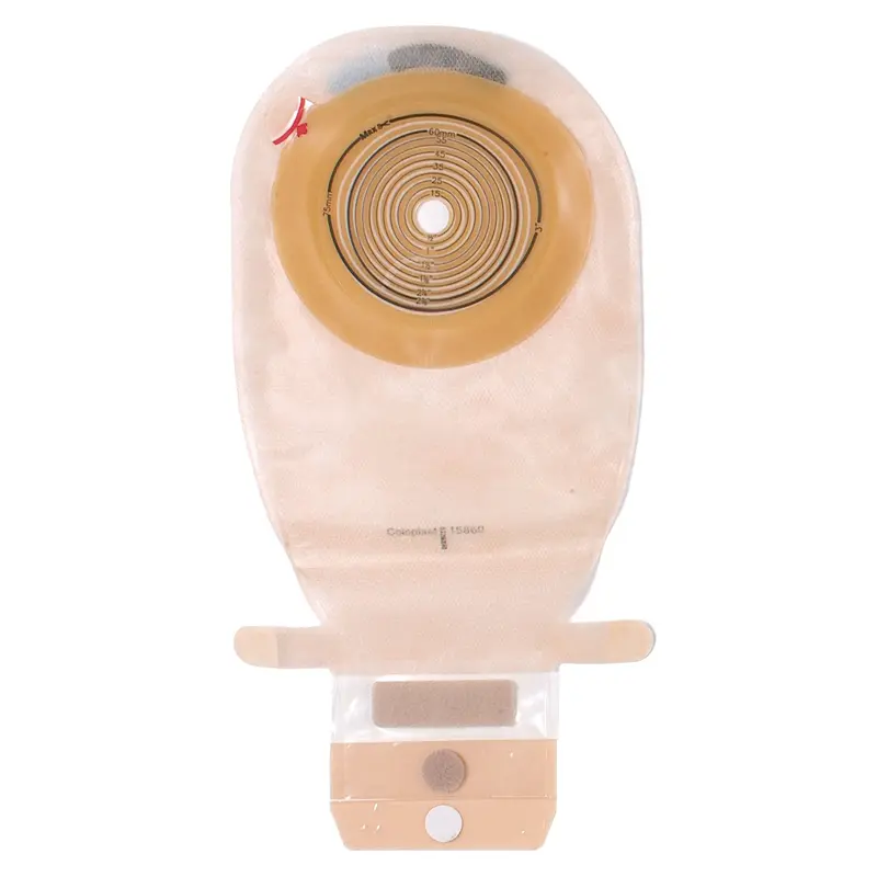 Assura Colostomy Pouch One-Piece System 11-1/2 Inch Length Flat, Trim to Fit 3/8 to 2-3/4 Inch Stoma Drainable (550847_BX) 10/BX