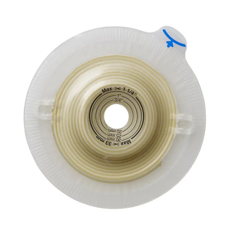 Assura Xpro Ostomy Barrier Precut, Extended Wear Silicone Based Adhesive 50 mm Flange Red Code System Synthetic Resin 1-1/8 Inch Opening (551365_BX) 5/BX