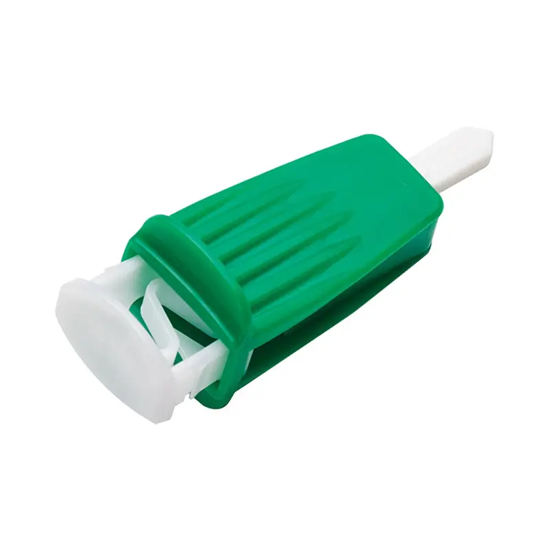 Assure Safety Lancet 21 Gauge Protective Safety Cap Push Button Activation Finger (962943_BX) 100/BX