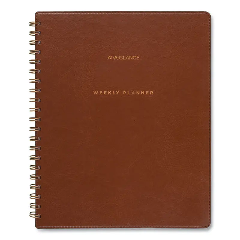 AT-A-GLANCE Signature Collection Academic Weekly/Monthly Planners, 11.5 x 8, Distressed Brown Cover, 13-Month: July 2025 to July 2026 (AAGYP905A09) Each