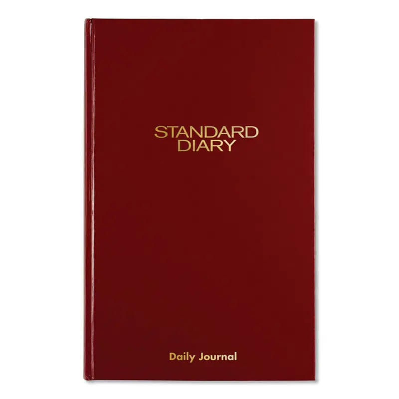 AT-A-GLANCE Standard Diary Daily Journal, 2026 Edition, Wide/Legal Rule, Red Cover, (210) 12 x 7.75 Sheets (AAGSD37713) Each