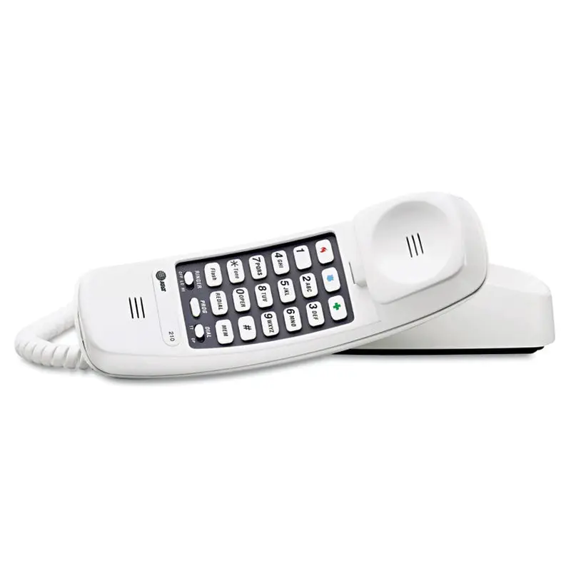 AT&T 210 Trimline Telephone, White (ATT210W) Each
