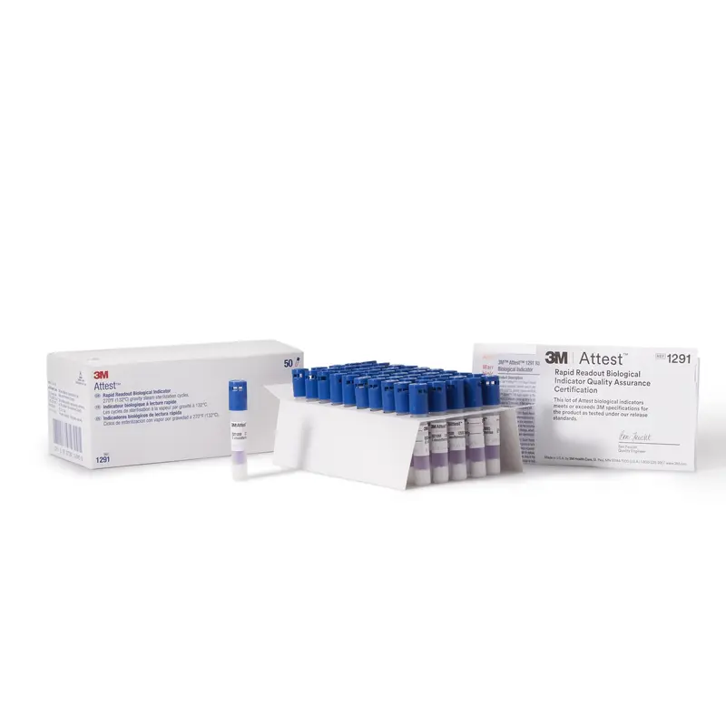 Attest Rapid Readout Sterilization Biological Indicator Vial Steam (196098_BX) 50/BX