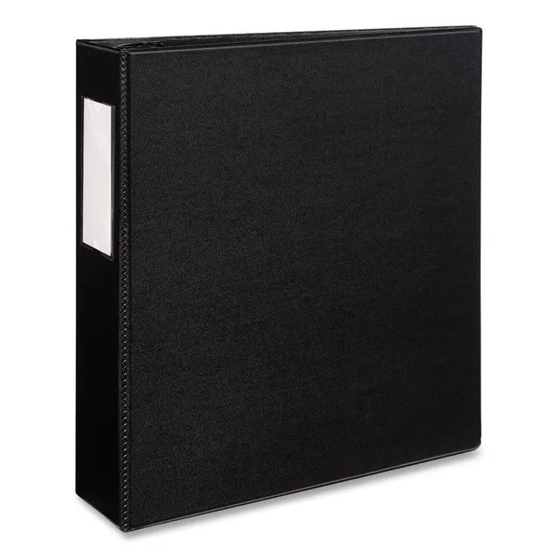 Avery Durable Non-View Binder with DuraHinge and EZD Rings, 3 Rings, 3" Capacity, 11 x 8.5, Black, (8702) (AVE08702) Each
