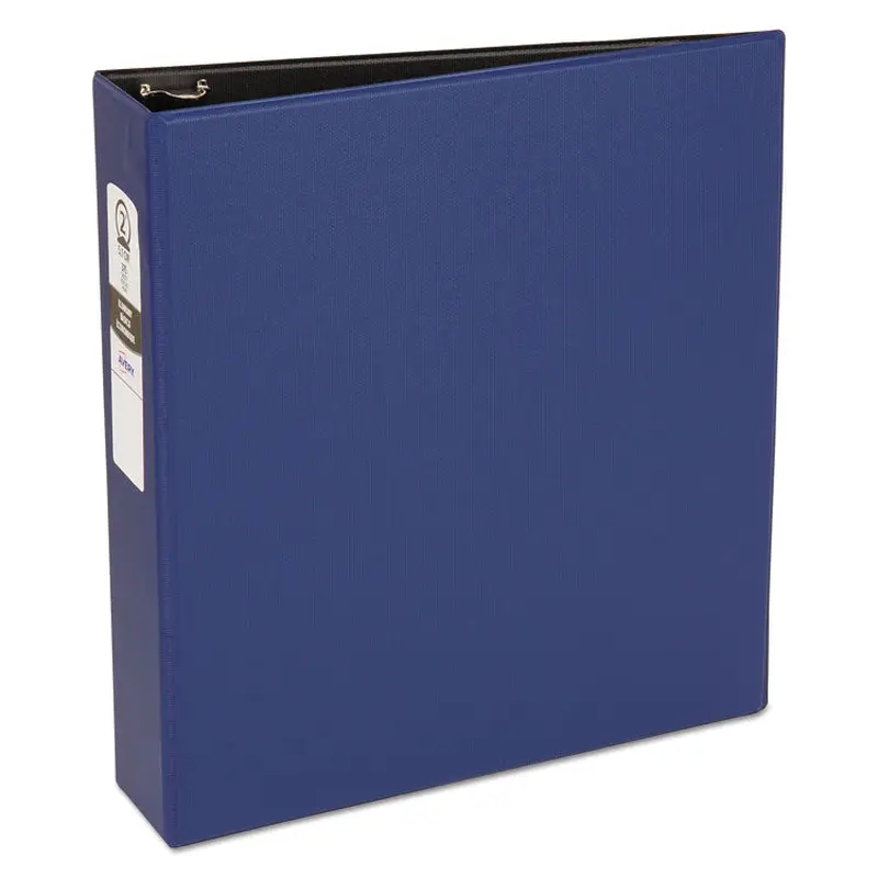 Avery Economy Non-View Binder with Round Rings, 3 Rings, 2" Capacity, 11 x 8.5, Blue, (3500) (AVE03500) Each