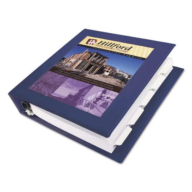 Avery Framed View Heavy-Duty Binders, 3 Rings, 1.5" Capacity, 11 x 8.5, Navy Blue (AVE68059) Each