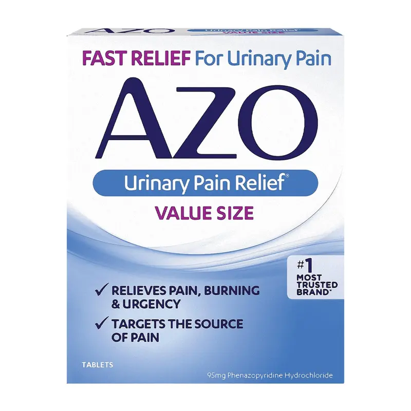 AZO Urinary Pain Relief 95 mg Strength Phenazopyridine HCL Tablet 30 per Bottle (725613_BX) 30/BX