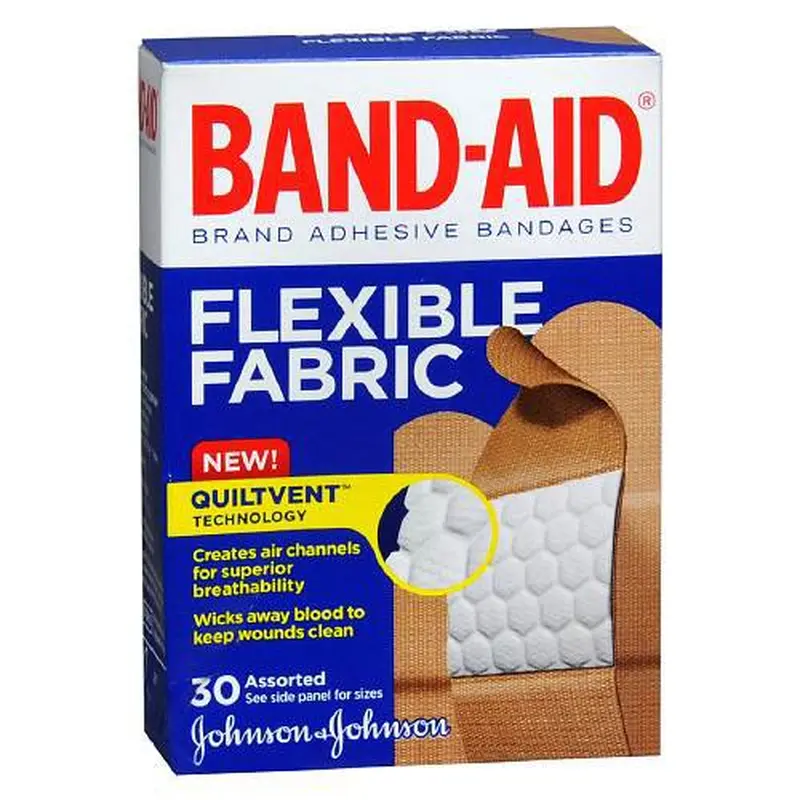 Band-Aid Adhesive Strip 5/8 X 2-1/4 Inch / 3/4 X 3 Inch / 1 X 3 Inch Fabric Rectangle Tan Sterile (861270_BX) 1/BX