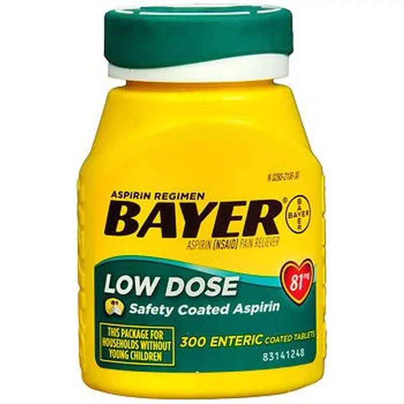 Bayer Pain Relief 81 mg Strength Aspirin Tablet 300 per Bottle (1060923_BT) 1/BT
