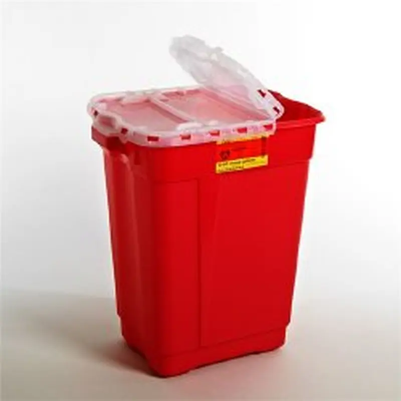 BD Sharps Container Red Base 23-1/2 H X 20 W X 14-3/4 D Inch Vertical Entry 17 Gallon (916921_CS) 5/CS