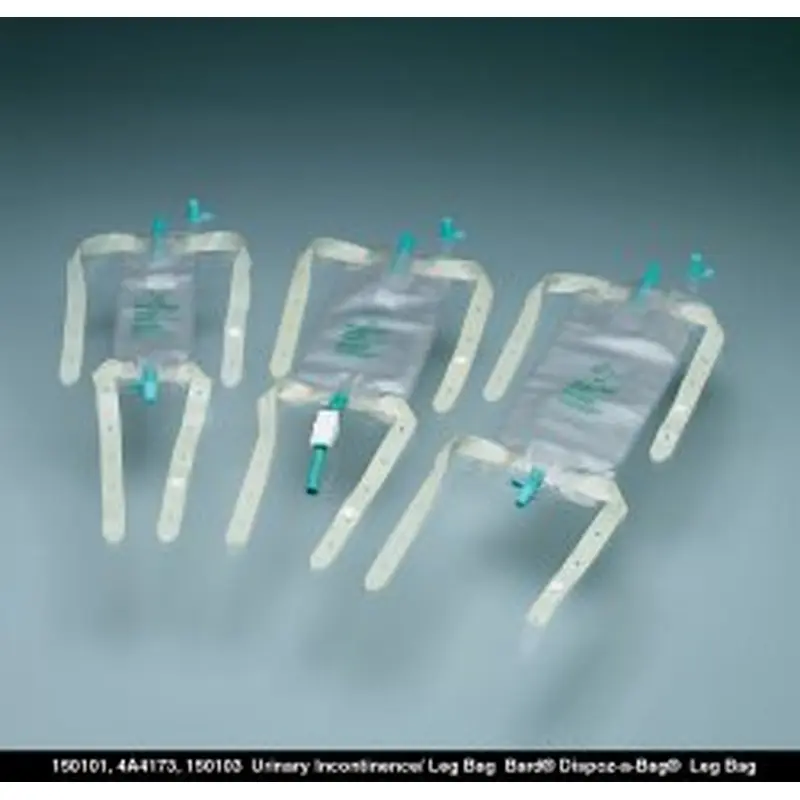Bard Dispoz-a-Bag Urinary Leg Bag Anti-Reflux Valve Sterile 950 mL Vinyl (362512_EA) 1/EA