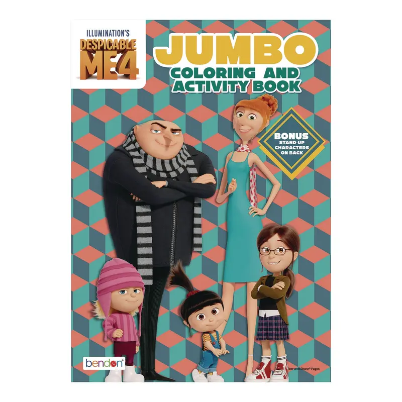 Bendon Despicable Me 4 Jumbo Coloring and Activity Book, 10.75 x 7.75, 64 Pages (WLB60503) Each
