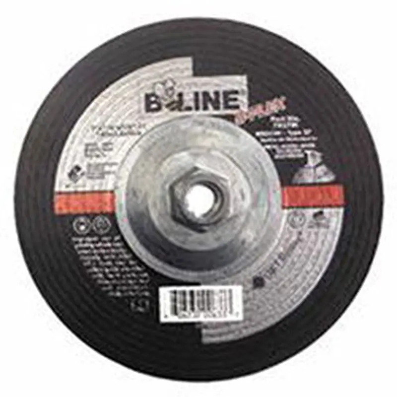 Bee Line Abrasives Flexible Depressed Center Wheel, 7 in dia, 1/8 in Thick, 5/8 in-11 Arbor, 46 Grit, Aluminum Oxide (903-7A27M) Each