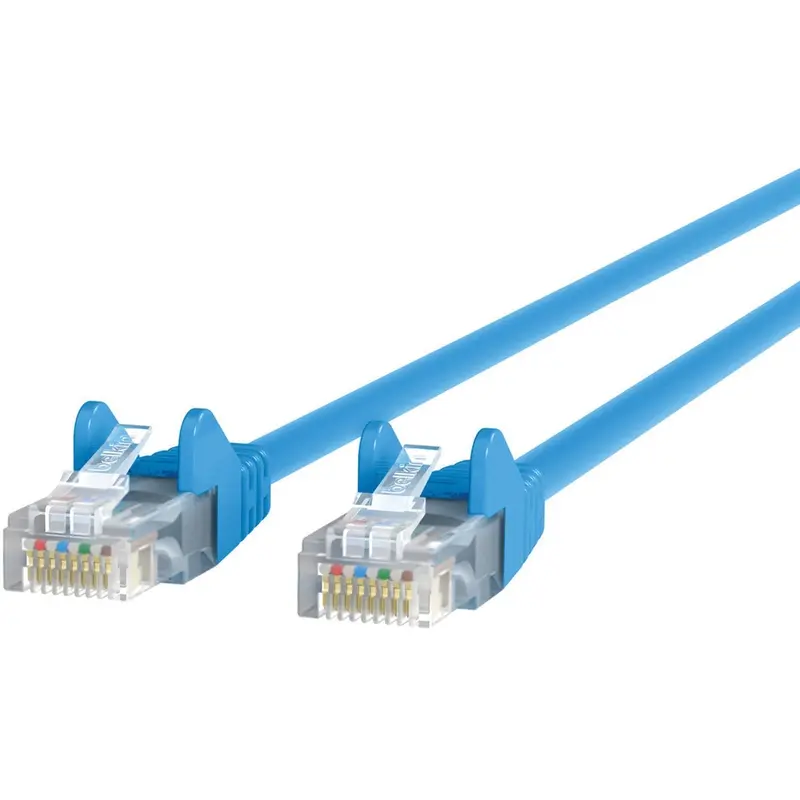 Belkin RJ45 M/M CAT6 6' Ethernet Patch Cable, 6 ft Category 6, Blue (BLKA3L9806BLUS) Each