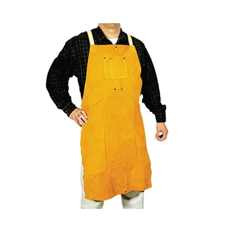 Best Welds Select Split Cowhide Leather Bib Apron, 24 in W x 36 in L, Golden Brown (902-Q-5) Each