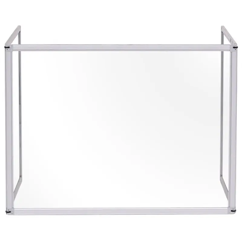 Bi-silque Barrier, Desktop, Glass, 3Sd, 37"Wx53-1/5"Lx1-2/5"H, Am (BVCGL07219101) Each
