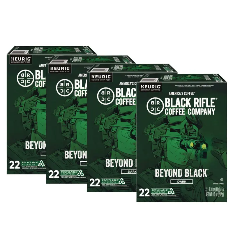 Black Rifle Coffee Company Beyond Black Coffee K-Cups, 88/Carton (GMT0499CT) Case of 88