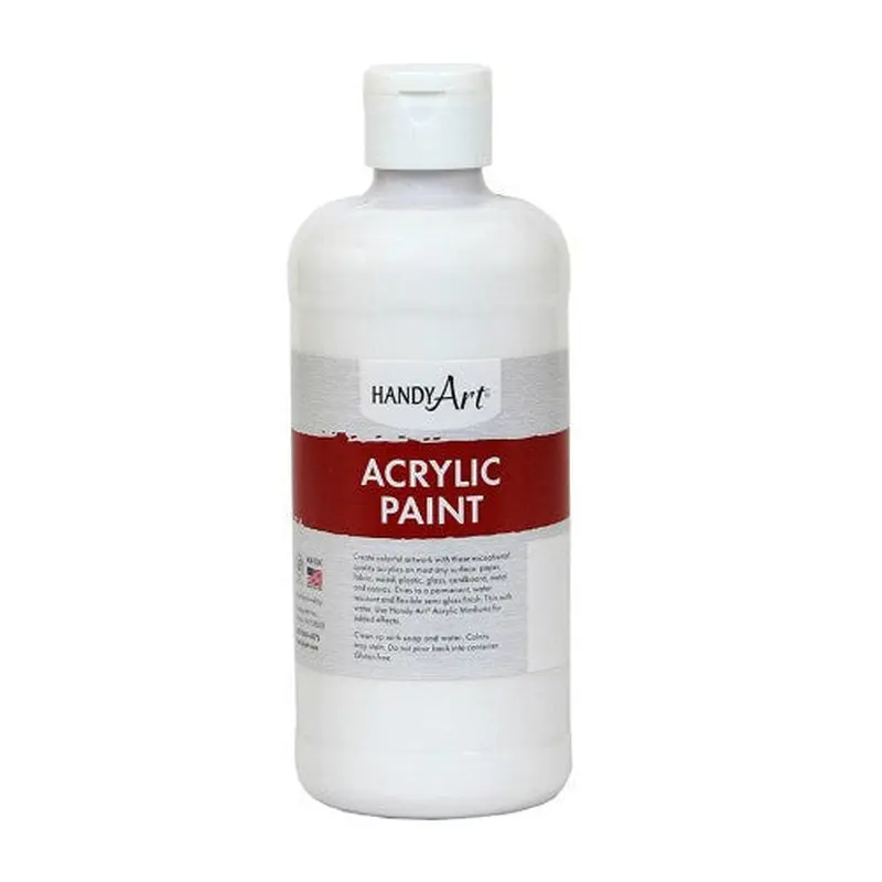 ACRYLIC PAINT 16 OZ WHITE TITANIUM